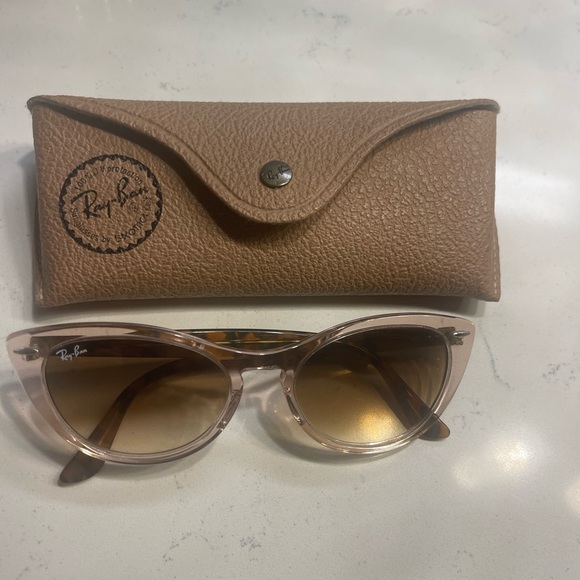 Ray-Ban Women's Pink and Brown Sunglasses - Picture 1 of 5